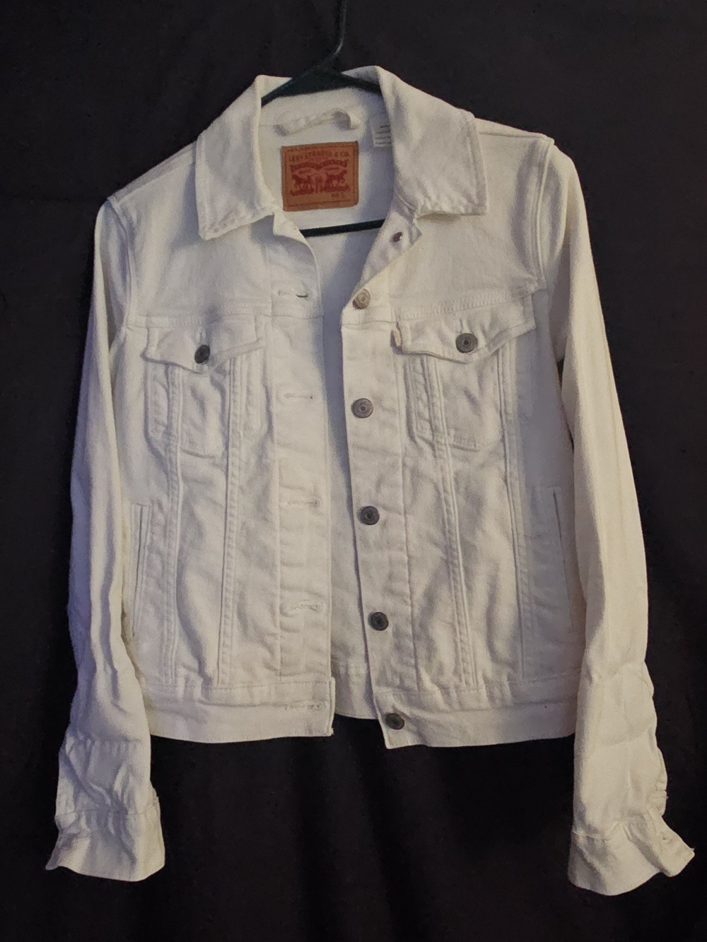 Levi's Women's White Denim Trucker Jacket